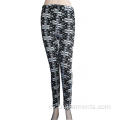 Calidad superior 98% poliéster 2% leggings de dama spandex